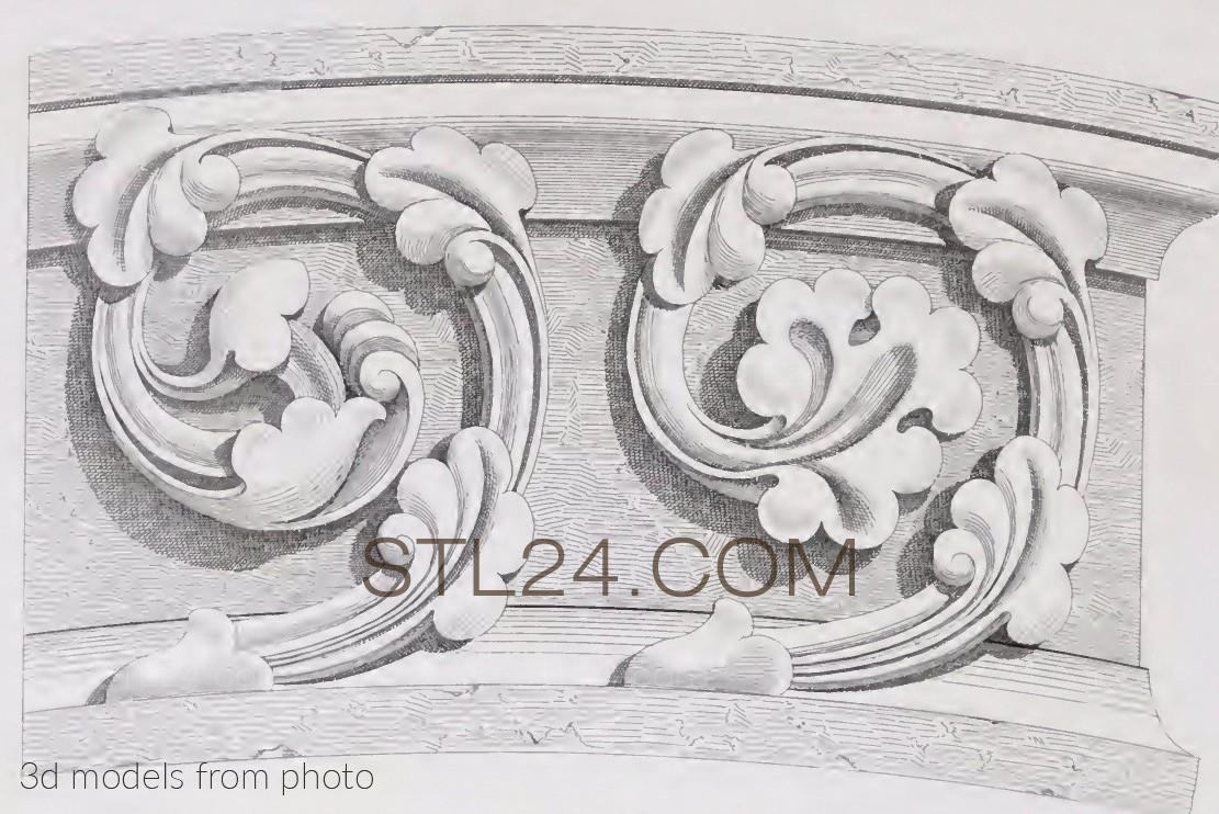 Фризы (FRIESE_0220 -  | 3D model 3DSMAX / OBJ / STL) 3D модель для ЧПУ станка